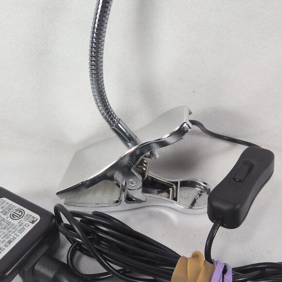 IKEA Jansjo Flexible Gooseneck Lamp Clip On Silver Light Clamp Articulating Spot - Picture 3 of 13